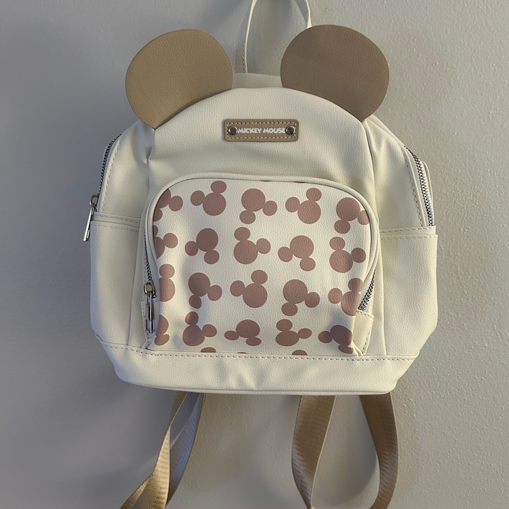 Kids Backpack - Cream and Tan